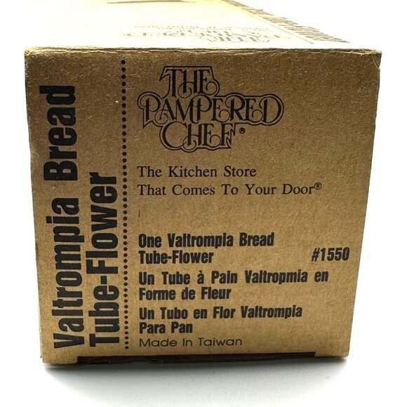 Pampered Chef #1550 Valtrompia Bread Tube-Flower NEW sealed in box with pamphlet - Picture 4 of 6